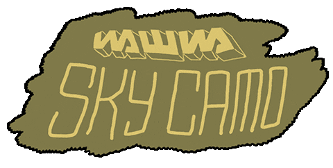 Sky Camo Sticker by WAWWA Softwear Co.