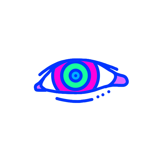 lsd eyeball Sticker by Mr. Moore