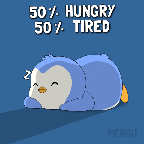 Hungry Sleep GIF by Pudgy Penguins