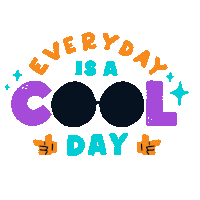 Happy Sunday Finger Guns Sticker by Matt Joyce