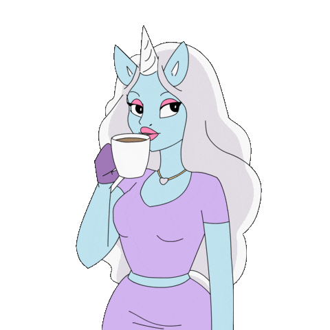 Coffee Tea Sticker by Glow The Unicorn