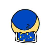 Sleepy Sticker by MICA Graphic Design Motion