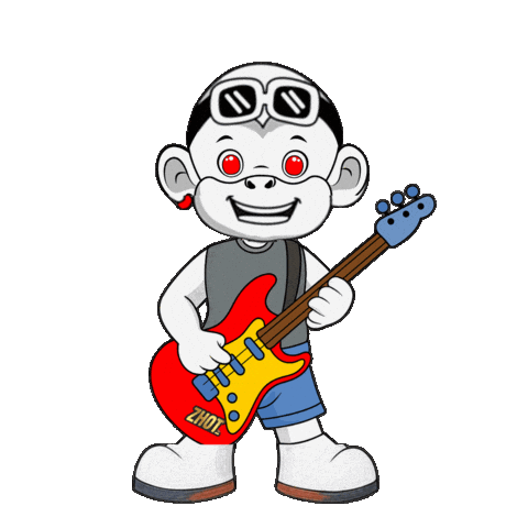 Rock Band Sticker by Zhot Music