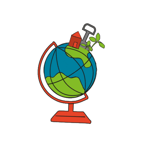 DeWolven giphyupload wereldbol klimaatklaar Sticker