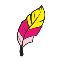 Boho Feather Sticker by Lonbali