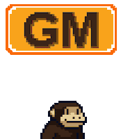 Good Morning Pixel Sticker by Smolverse