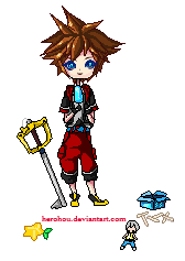 sad kingdom hearts STICKER