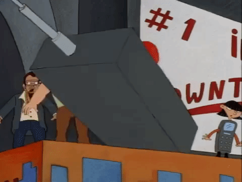 hey arnold nick splat GIF