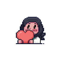 pixlixza heart emoji pixel art break Sticker