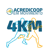 Run Corrida Sticker by Cooperativa Acredicoop