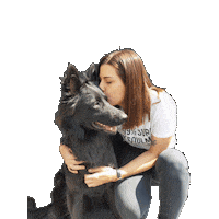 Ehondenschool oni shepherd germanshepherd blackdog Sticker