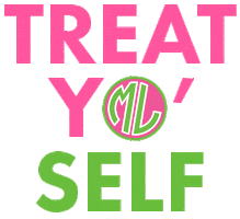 Treat Monogram Sticker by Marleylilly