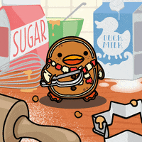 digitalducks stabby quacks cartoon duck digital ducks GIF