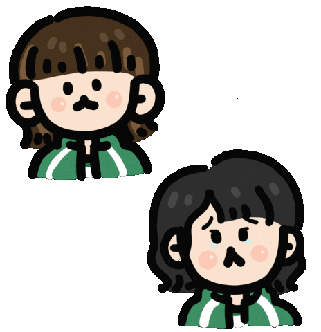 Sad Round 6 Sticker by Playbear520_TW