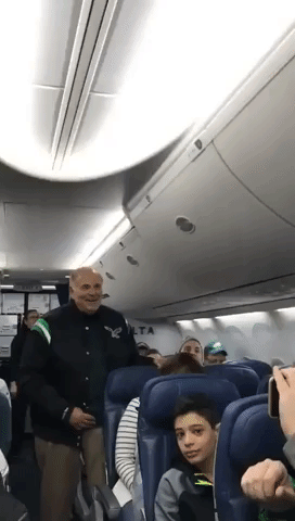 Former Pennsylvania Governor Leads Eagles Chant on Flight Home from Super Bowl