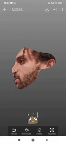 tobiaperipateticocecchin giphygifmaker giphyattribution 3d face scanning GIF