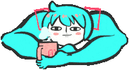 Hatsune Miku Chillin Sticker