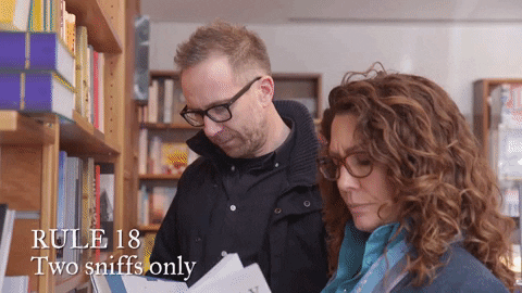 kitty flanagan sniff GIF by The Weekly with Charlie Pickering
