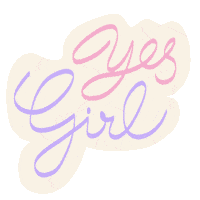 Girl Yes Sticker by Fada Isadora