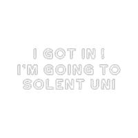 I Got In Im Going To Solent Uni Sticker by solentuniversity