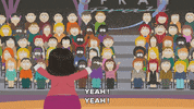cheering talking GIF by South Park 