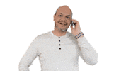 man phone Sticker by shapefruit