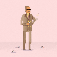 the royal tenenbaums smoking GIF