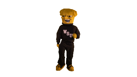 Happy Walk Sticker by Wichita State University