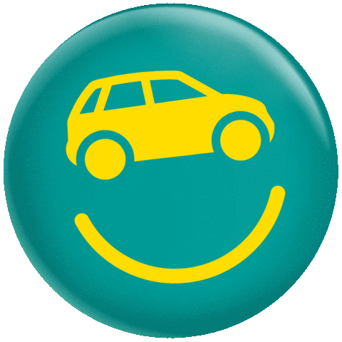 Fun Smile Sticker by Sunny Cars Mietwagen