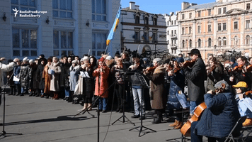 Opera Performers Hold Concert to Call for Closed Skies in Odessa