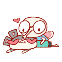 Cuddle Love Sticker