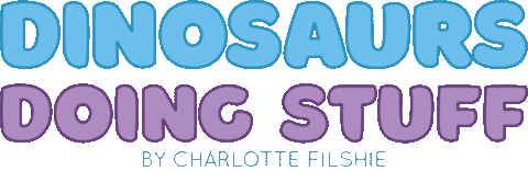 Stuff Dinosaur Sticker by Charlotte Filshie