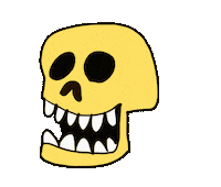 Laugh Skull Sticker