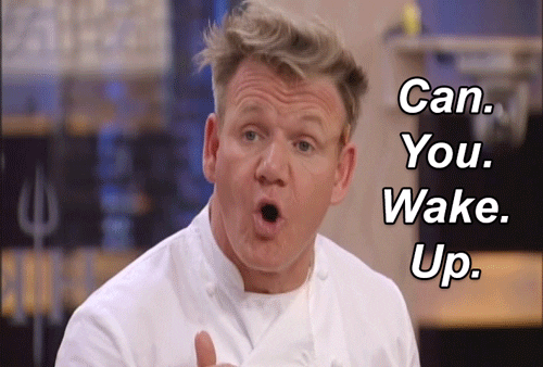 Wake Up Cooking GIF by Hell's Kitchen