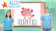sister alo7 english GIF by ALO7.com
