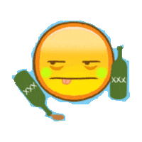 Drunk Sticker by imoji