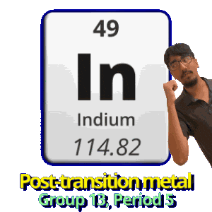 Period 5 Indium Sticker