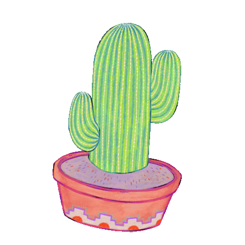 allcoveredinpaint giphyupload garden cactus gardening Sticker