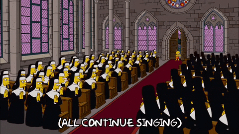 Season 20 Singing GIF by The Simpsons