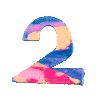 Clay Numbers Sticker by angie amaro