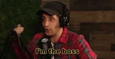 Podcast Im The Boss GIF by Wesam's World