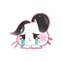 Sad Bunny Sticker