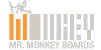 mrmonkeycorp monkey surf skateboard panama Sticker