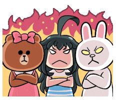 Angry Fire Sticker by Jin
