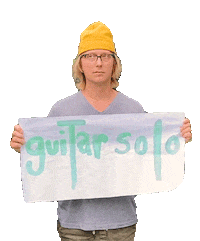 Yellow Hat Guitar Sticker by Lake Street Dive