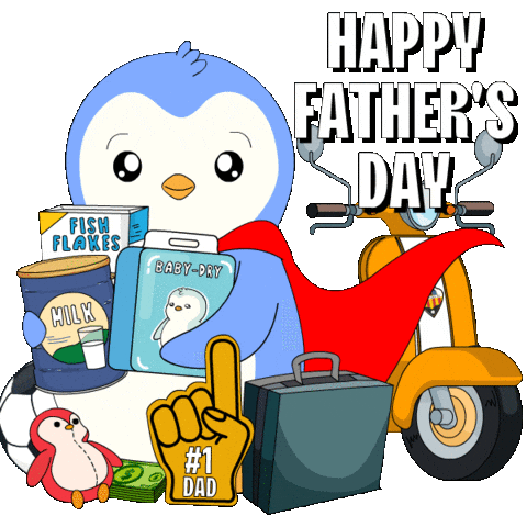 Fathers Day Penguin Sticker by Pudgy Penguins