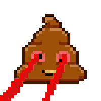 Art Shitting Sticker by Poopies.io