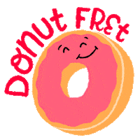 No Worries Donut Sticker