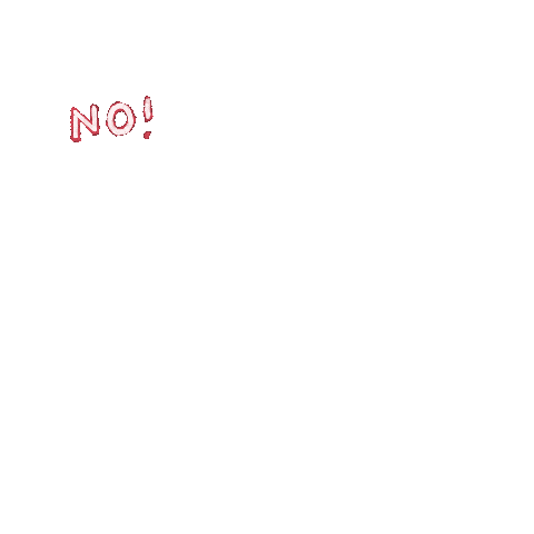 No No No Sticker by wabi