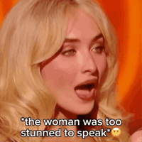 Sabrina Carpenter Shock GIF